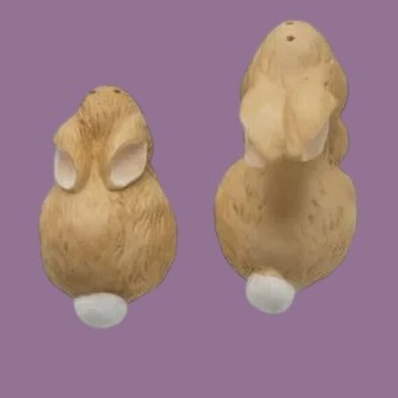Ceramic Bunny Salt & Pepper Shakers - Picture 4 of 6